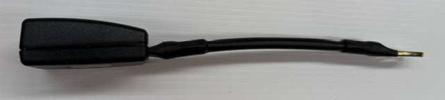 Side view of 30cm seatbelt buckle flexible stalk