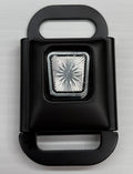 Black classic style seatbelt buckle
