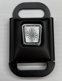 Black classic style seatbelt buckle