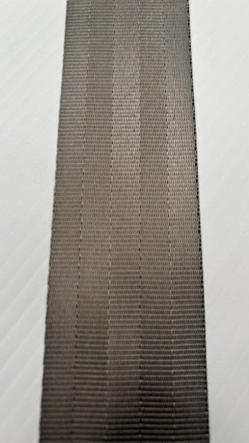 Graphite grey seatbelt webbing