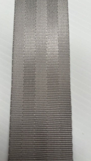metallic grey seatbelt webbing