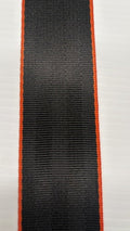 black and orange seatbelt webbing