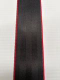 Black with Red GT Stripe Seatbelt Webbing