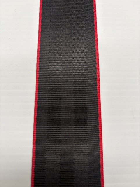 Black with Red GT Stripe Seatbelt Webbing