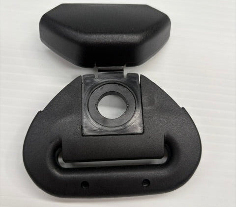 seatbelt anchor accessory with cover up