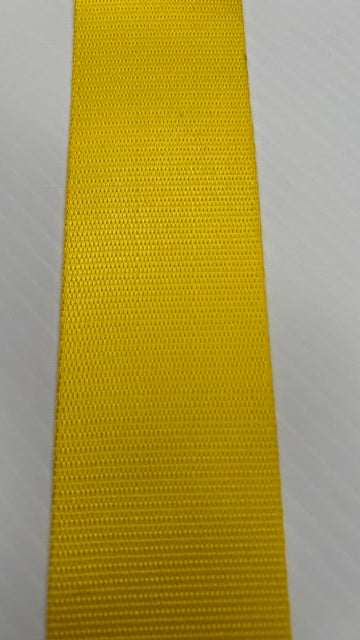 Yellow car seatbelt