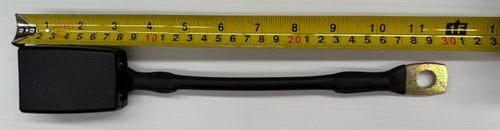 black seatbelt buckle 30cm in length with flexible cable stalk 